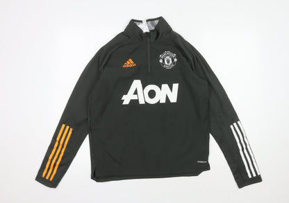 Adidas Green Manchester United Men's Pullover Sweatshirt