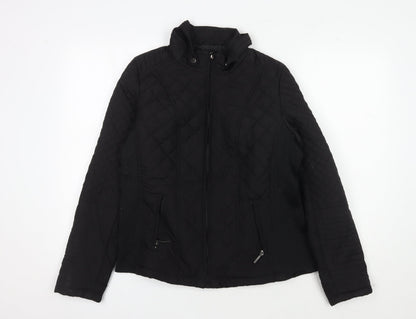 Womens UK Size L Weatherproof Black Quilted Coat