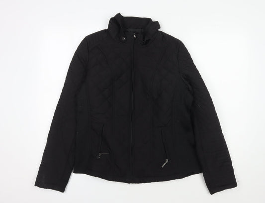 Womens UK Size L Weatherproof Black Quilted Coat