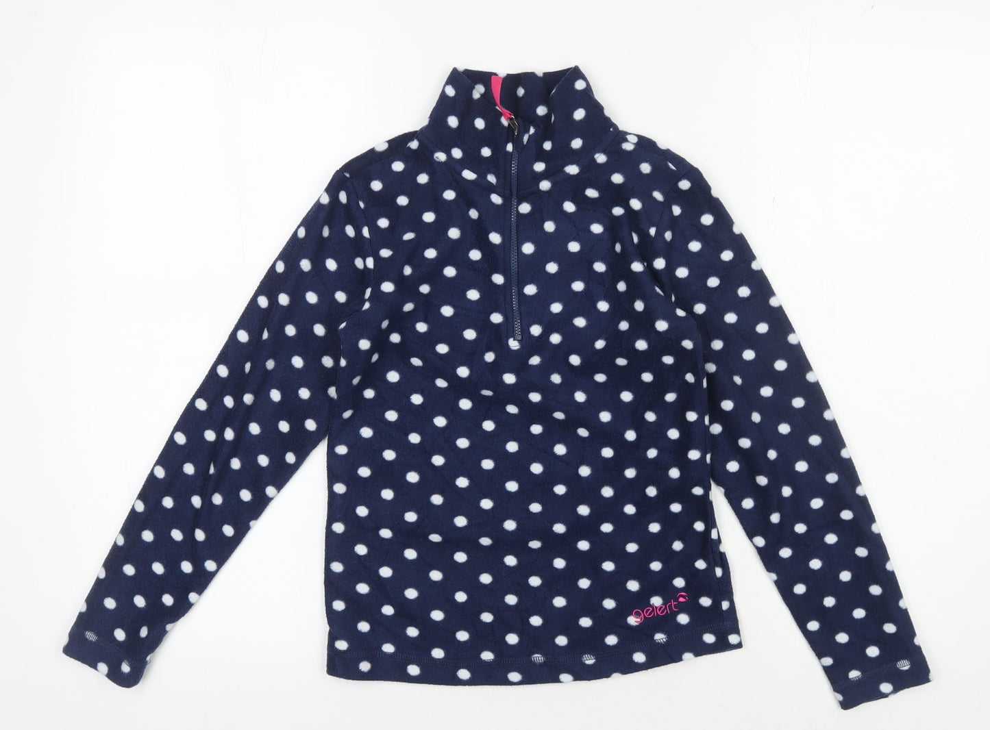 Gelert Girls Blue Polka Dot Fleece Jacket 9-10 Years