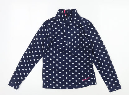 Gelert Girls Blue Polka Dot Fleece Jacket 9-10 Years