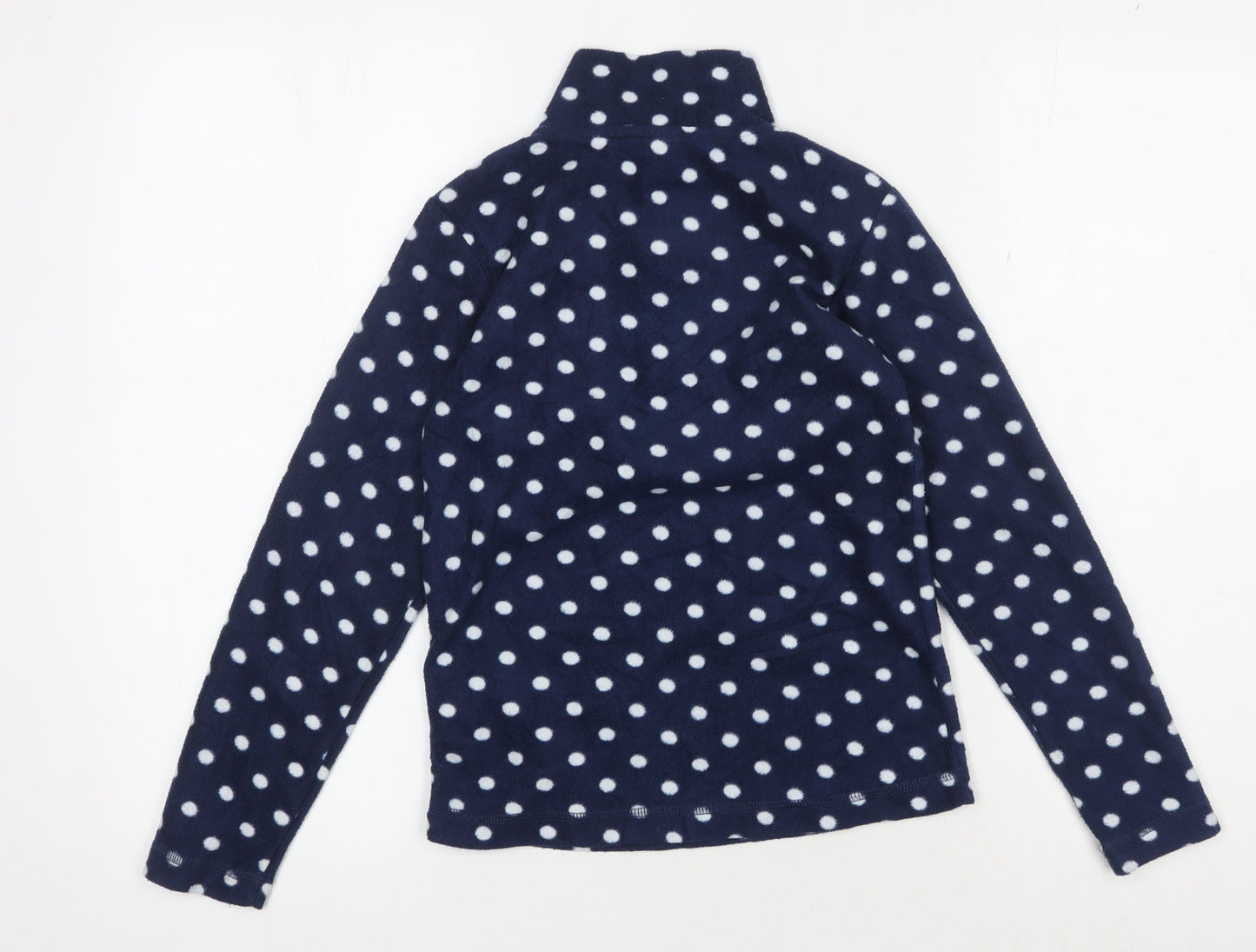 Gelert Girls Blue Polka Dot Fleece Jacket 9-10 Years