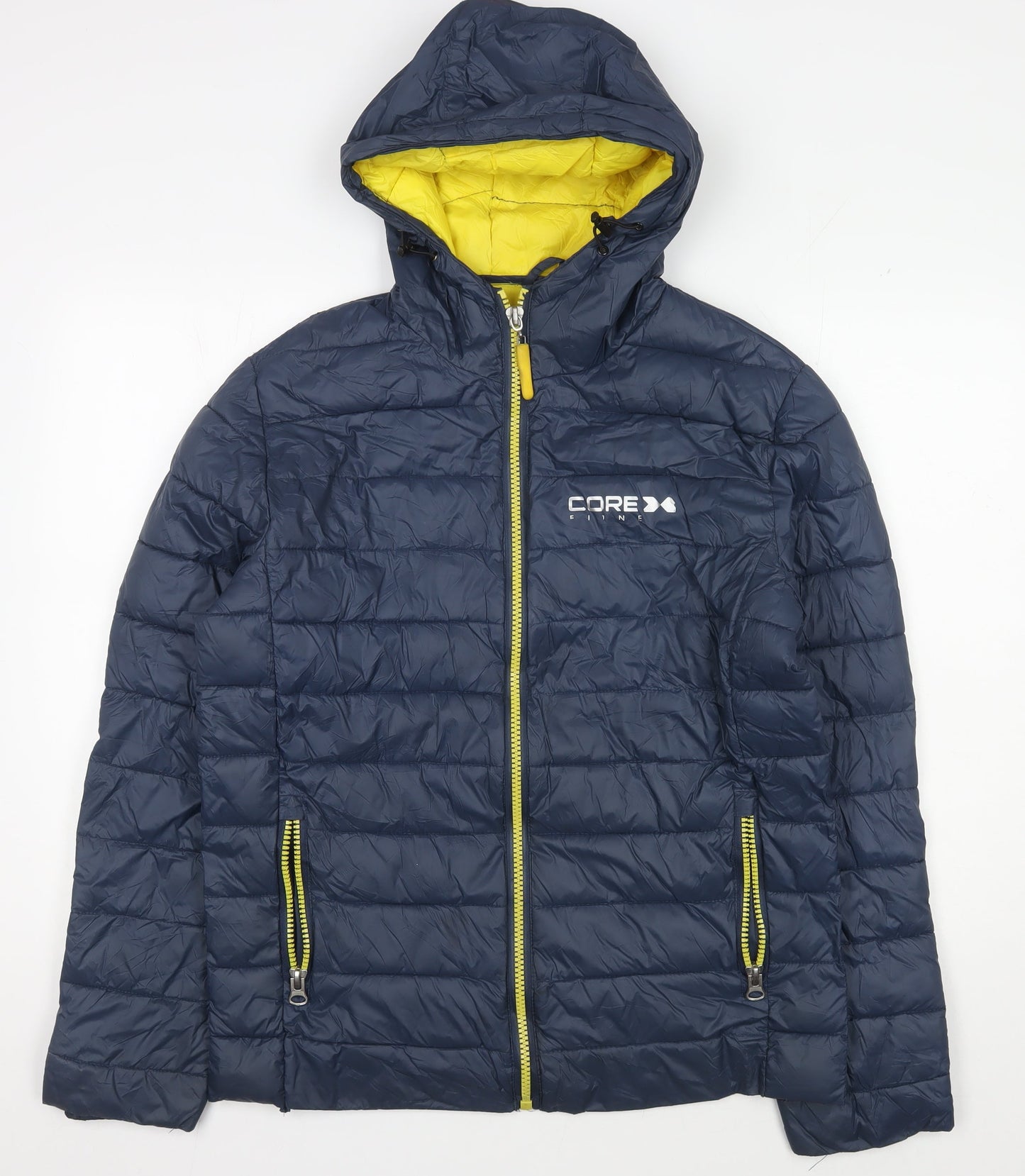 Mens UK Size L Core X Blue Puffer Jacket