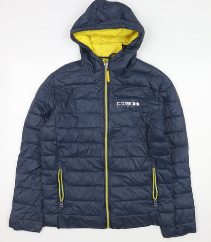 Mens UK Size L Core X Blue Puffer Jacket
