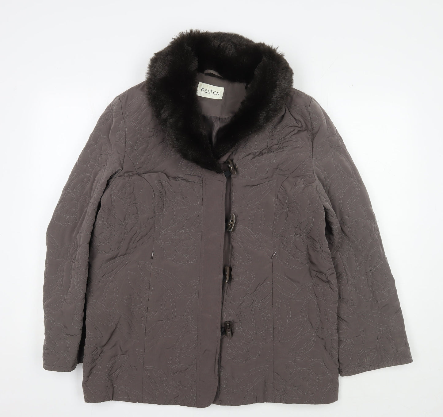 Womens UK Size 12 Eastex Brown Overcoat