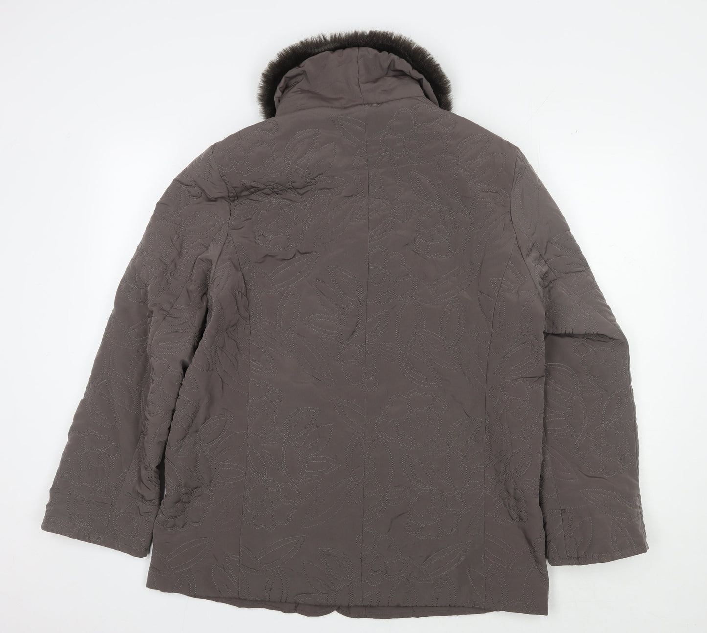Womens UK Size 12 Eastex Brown Overcoat