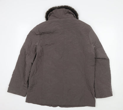Womens UK Size 12 Eastex Brown Overcoat