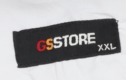 GSSTORE Unisex White Track Jacket 2XL Full Zip
