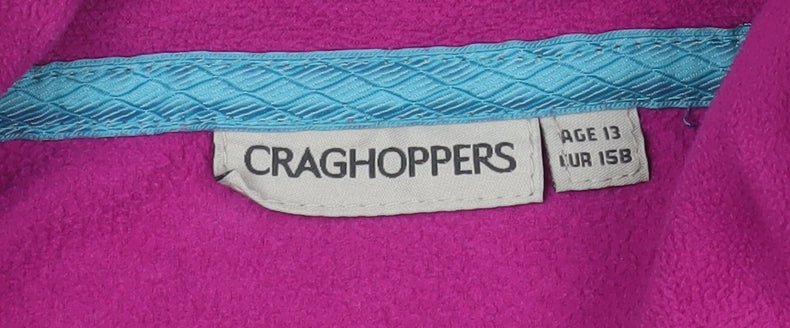 Craghoppers Girls Purple Fleece Full Zip Sweatshirt 15 Years