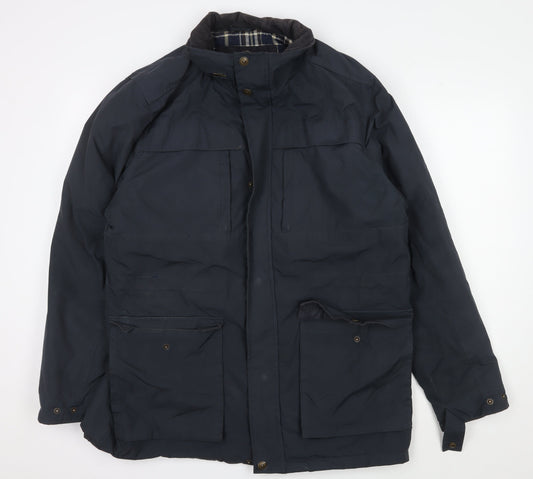 Arctic Storm Men's Black L Parka Hooded Jacket