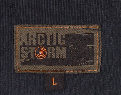 Arctic Storm Men's Black L Parka Hooded Jacket