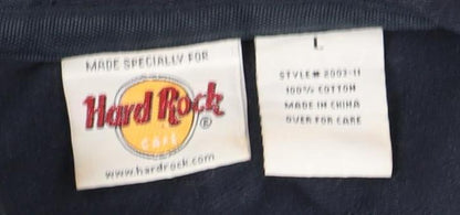 Unisex Adults UK Size L Hard Rock Cafe Blue  Hoodie