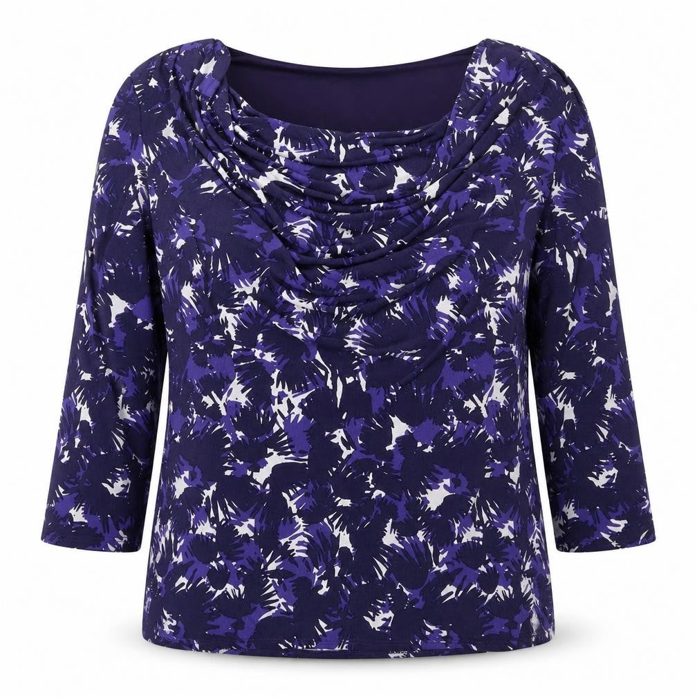 Womens UK Size 14 Jasper Conran Purple Cowl Neck Blouse