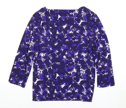 Jasper Conran Women's Purple 14 Cowl Neck Blouse