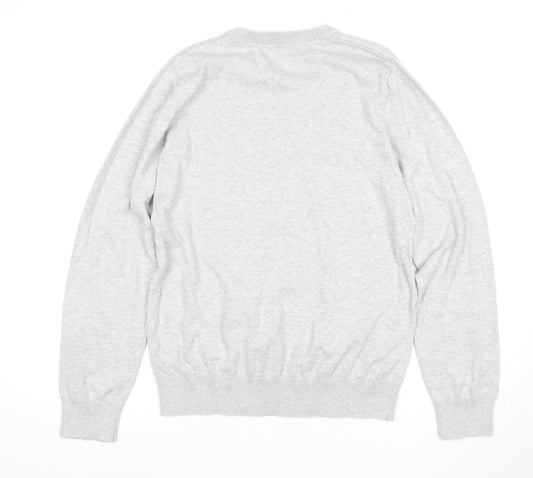 SoulCal Men's Grey V-Neck Pullover Jumper, Size L