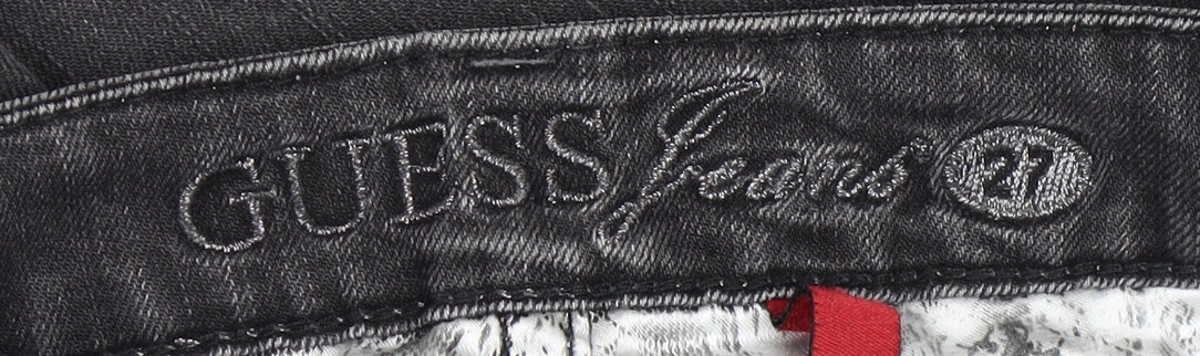 Guess Women's Black Skinny Jeans Size 8 Stretch Rhinestone