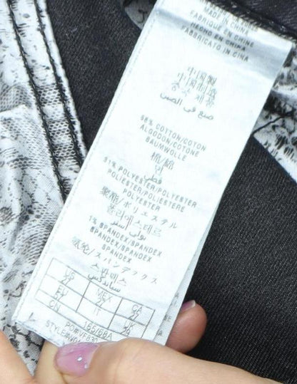 Guess Women's Black Skinny Jeans Size 8 Stretch Rhinestone