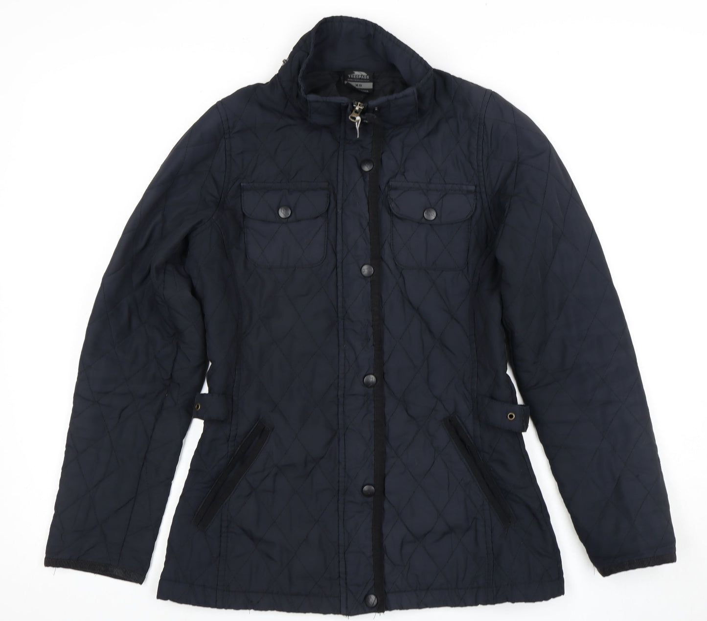 Womens UK Size XS Trespass Black Quilted Coat