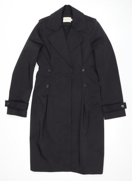 Reiss Women's Black XS Trench Coat