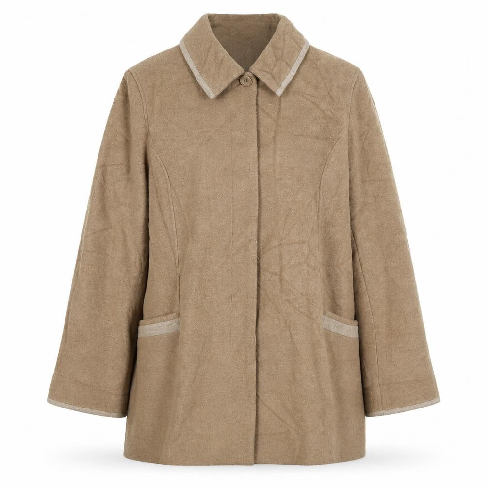 Womens UK Size 16 Honor Millburn Beige Overcoat
