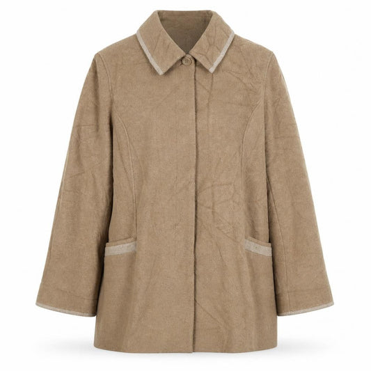 Womens UK Size 16 Honor Millburn Beige Overcoat