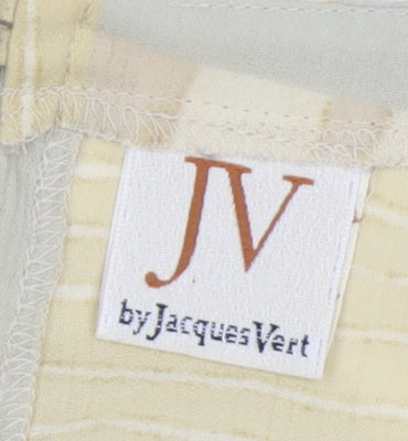 Jacques Vert Women's Beige Geometric Blouse Size 14