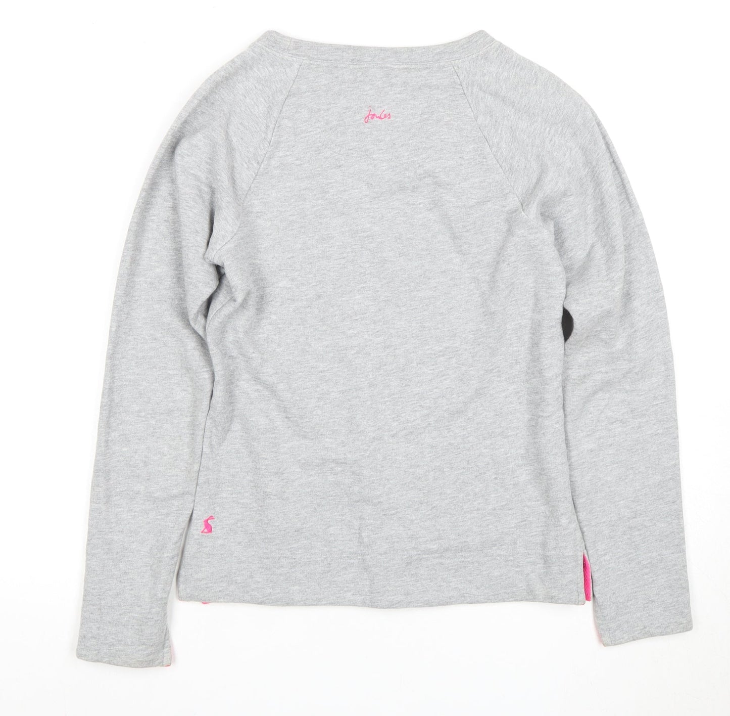 Womens UK Size 2XS Joules Grey Basic T-Shirt