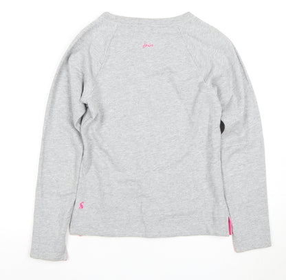 Womens UK Size 2XS Joules Grey Basic T-Shirt