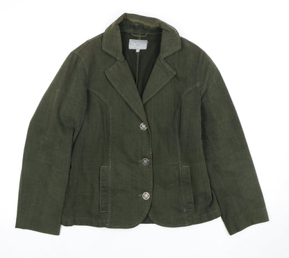Per Una Women's Green Blazer, Size 10, Classic Style