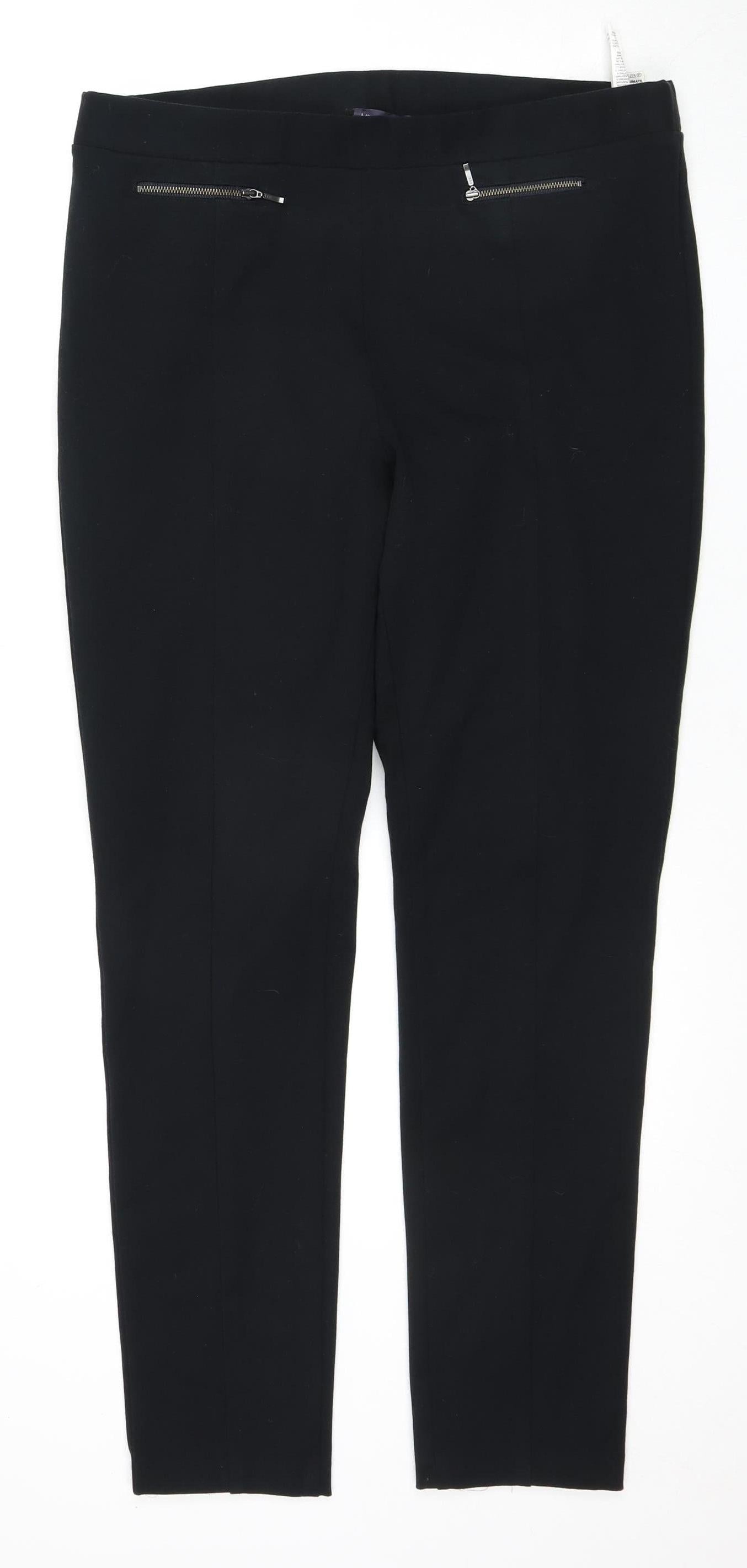 Womens UK Size 16 Marks and Spencer Regular Fit Jegging Black Trousers