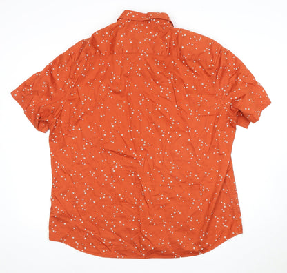 Womens UK Size 2XL Marks and Spencer Orange  Button-Up