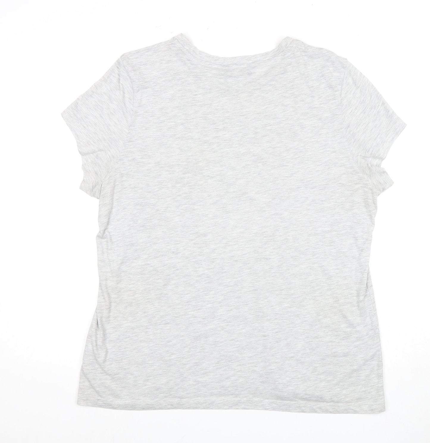 Womens UK Size UK 16 Lipsy London Grey Basic T-Shirt
