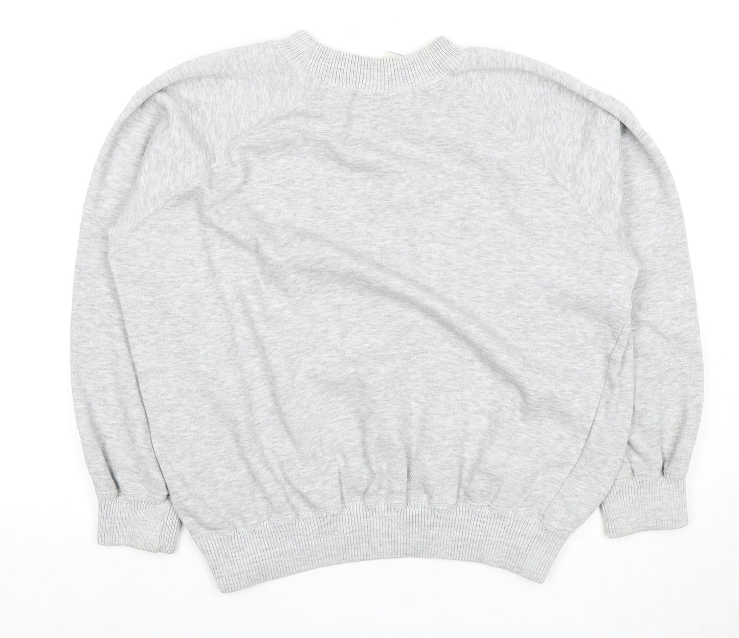 Adidas Grey Pullover Sweatshirt Unisex Adults Size 12