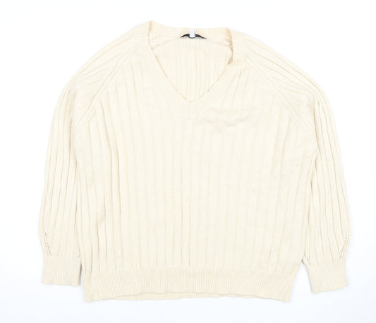 Womens UK Size 14 NEXT Ivory Pullover Jumper