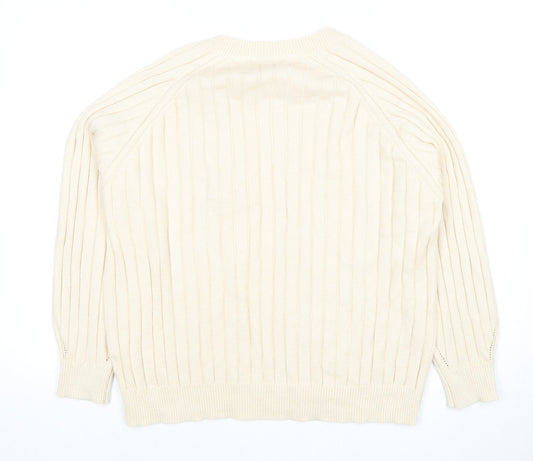Womens UK Size 14 NEXT Ivory Pullover Jumper