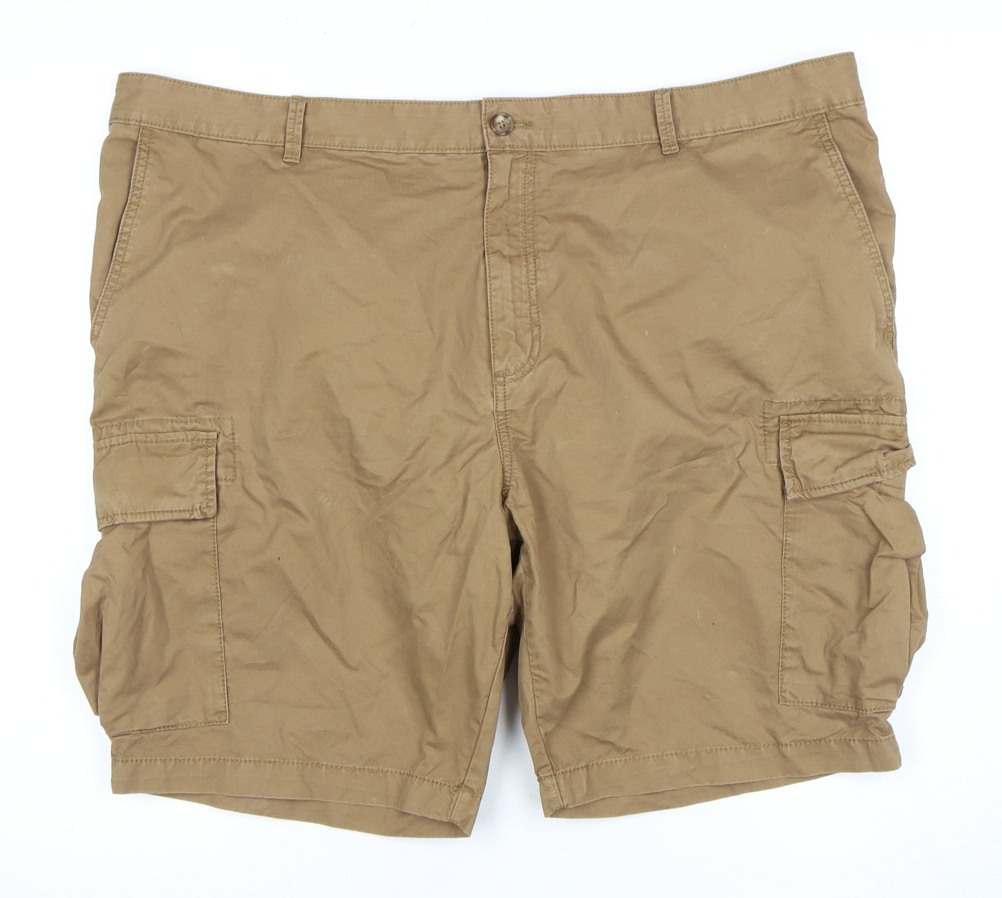 Marks and Spencer Men's Brown Cargo Shorts - Size 2XS