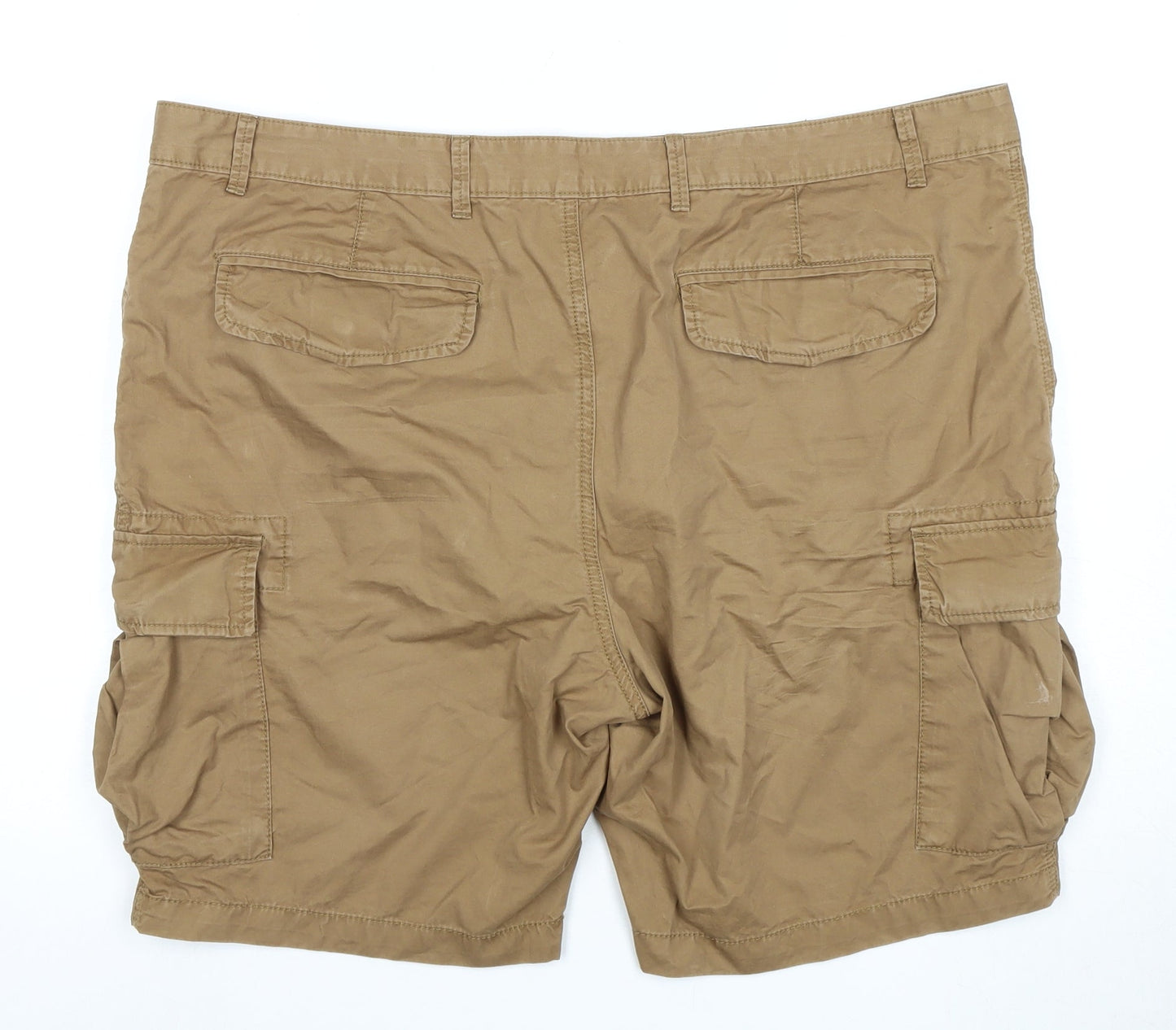 Marks and Spencer Men's Brown Cargo Shorts - Size 2XS
