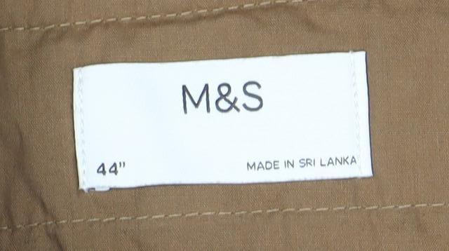 Marks and Spencer Men's Brown Cargo Shorts - Size 2XS