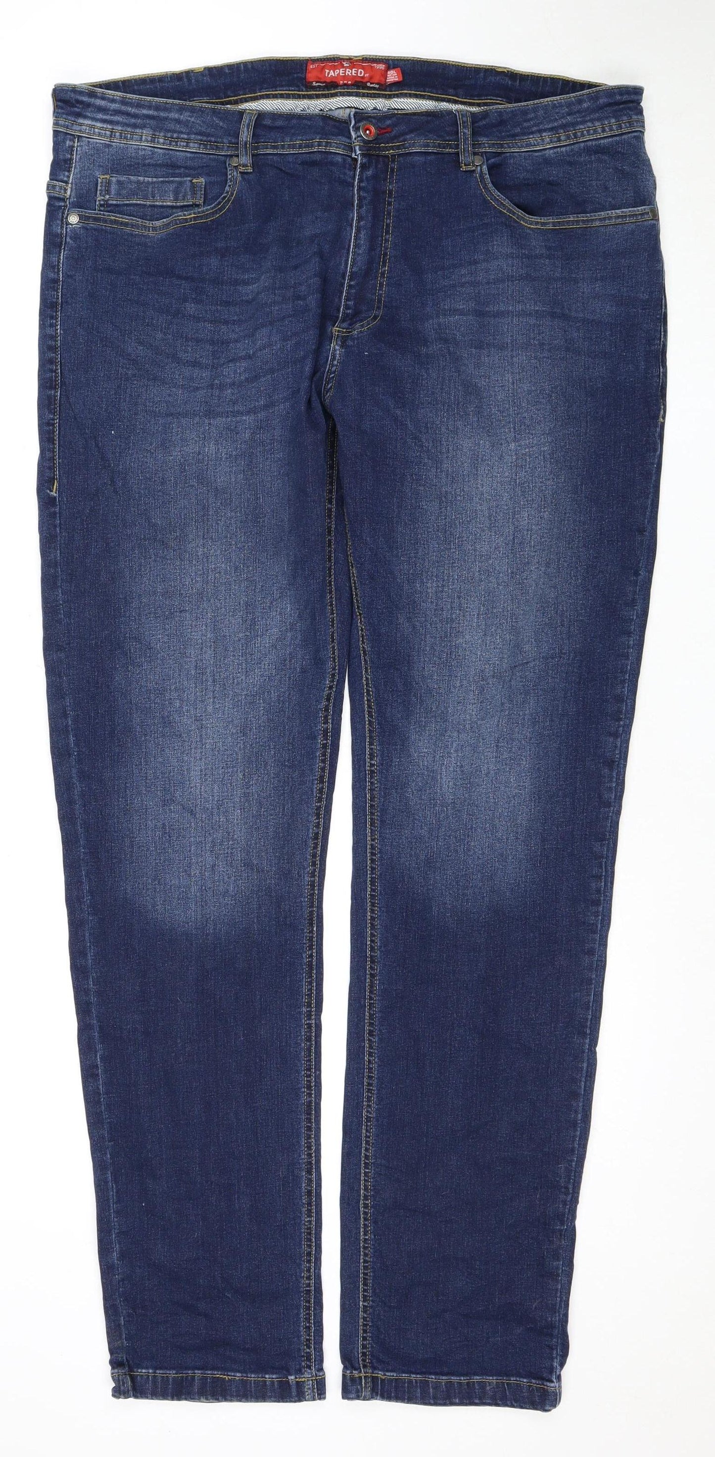 D555 Men's Blue Tapered Jeans Size 40L