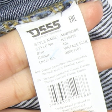 D555 Men's Blue Tapered Jeans Size 40L