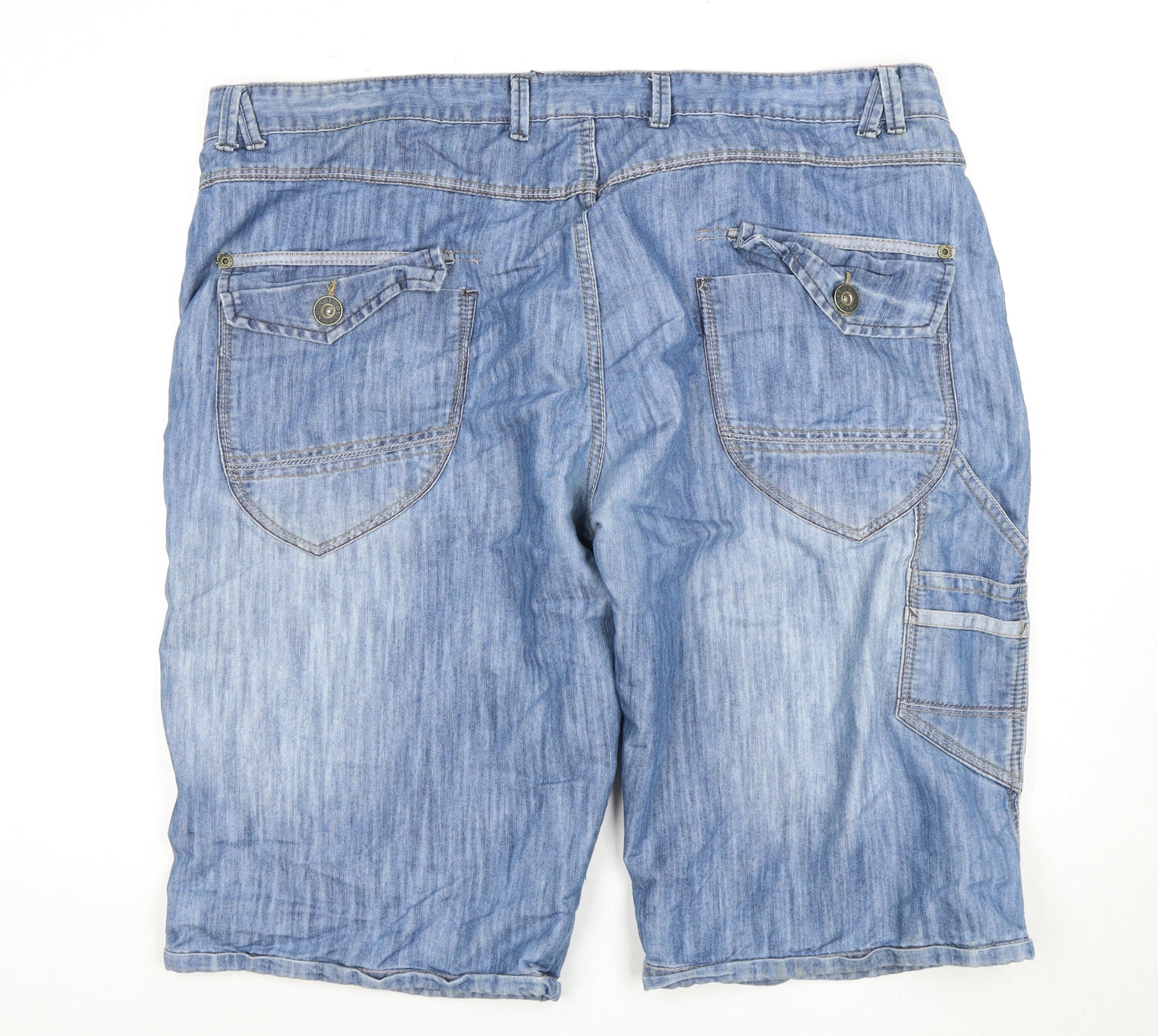Duke London Unisex Blue 3XL Utility Denim Shorts