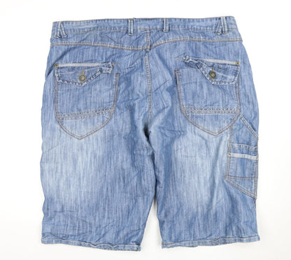 Duke London Unisex Blue 3XL Utility Denim Shorts
