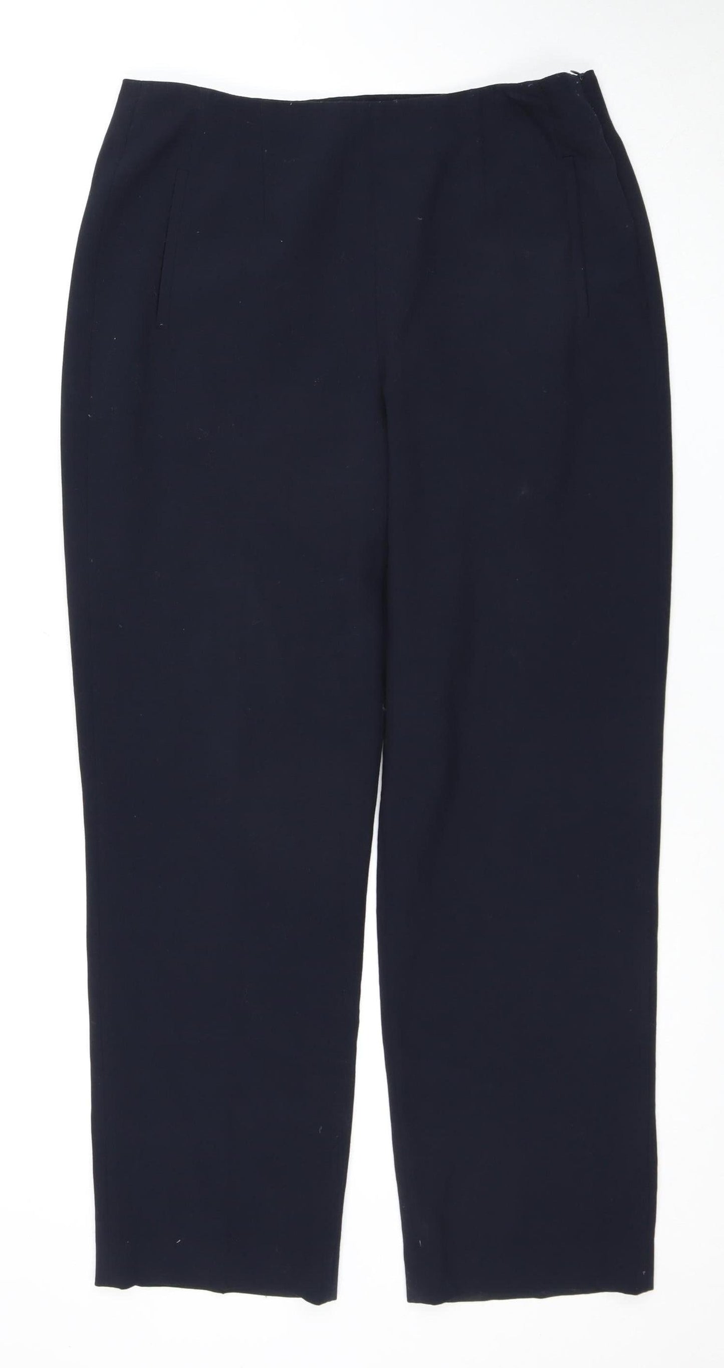 Womens UK Size 14 Lakeland Regular Fit Business Casual Black Trousers