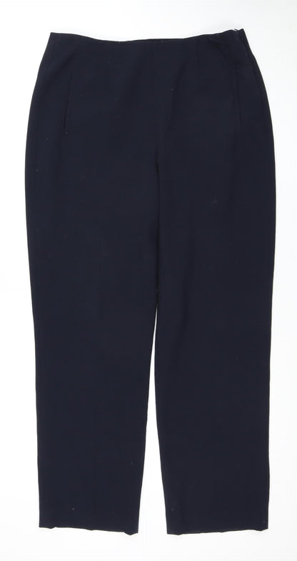 Womens UK Size 14 Lakeland Regular Fit Business Casual Black Trousers