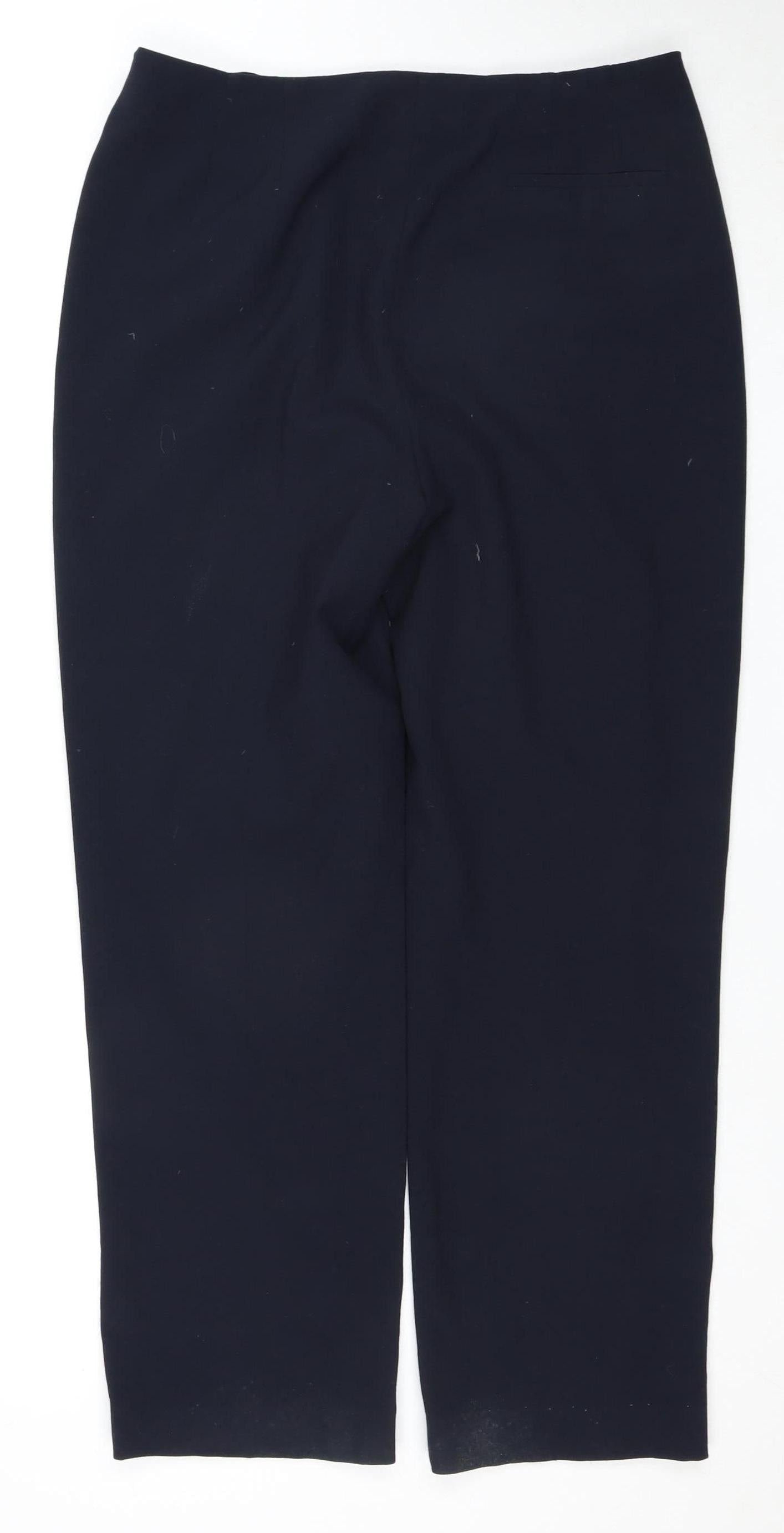 Womens UK Size 14 Lakeland Regular Fit Business Casual Black Trousers