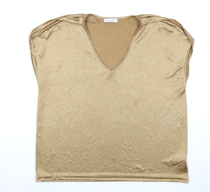 Womens UK Size 16 Marks and Spencer Brown  T-Shirt
