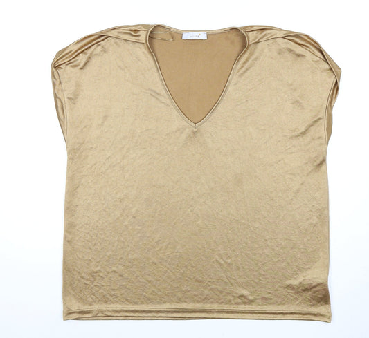 Womens UK Size 16 Marks and Spencer Brown  T-Shirt
