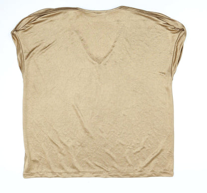 Womens UK Size 16 Marks and Spencer Brown  T-Shirt