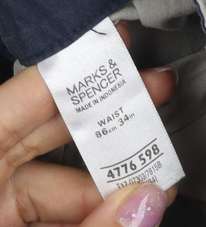 Marks and Spencer Men’s Beige Cargo Shorts, Size 34