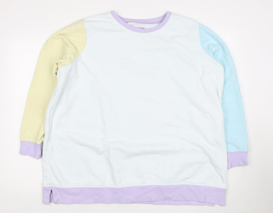 Womens UK Size 2 Lands' End Multicoloured Pullover Sweatshirt